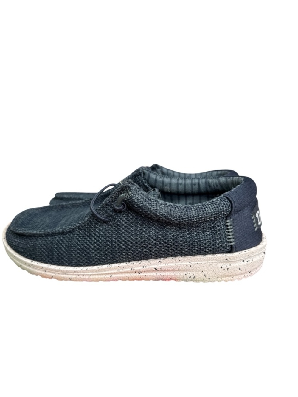 Hey Dude Wally Stretch Sox Navy Kids J2 Slip On Casual Shoes